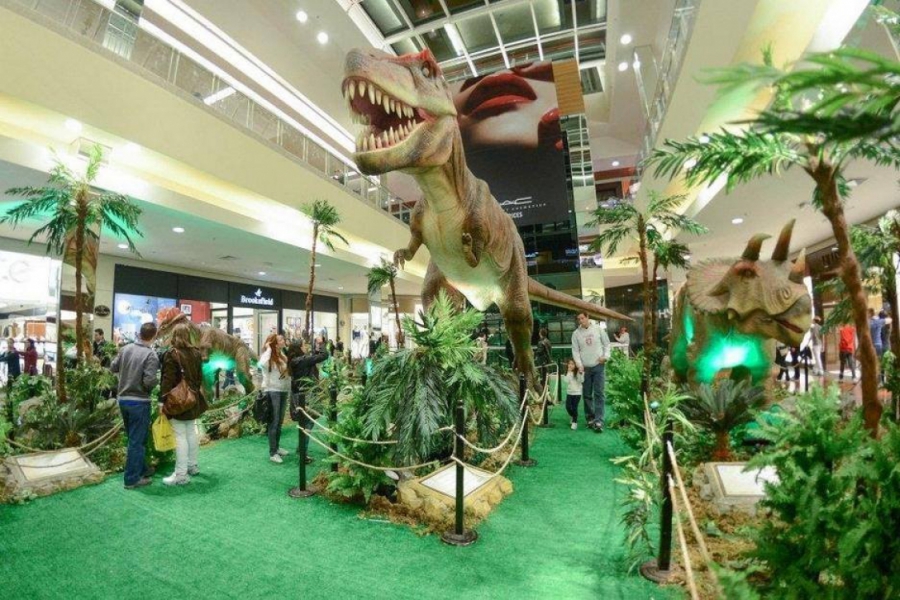 Exposição traz a Mossoró réplicas de dinossauros em tamanho real