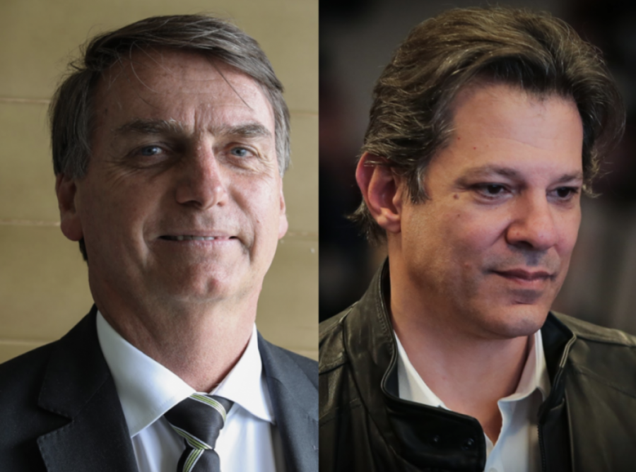 Datafolha: Bolsonaro tem 39% das intenções de voto; Haddad tem 25%