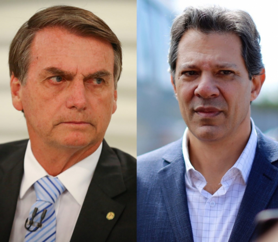 Datafolha: Bolsonaro tem 59% dos votos válidos, e Haddad, 41%