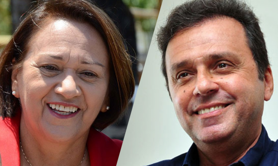 Pesquisa aponta empate técnico entre Fátima, 51% e Carlos Eduardo, 49%