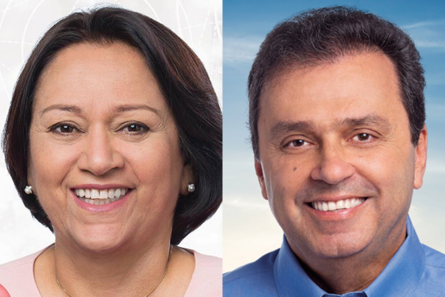 Seta aponta empate técnico entre Fátima, 52% e Carlos Eduardo, 48%