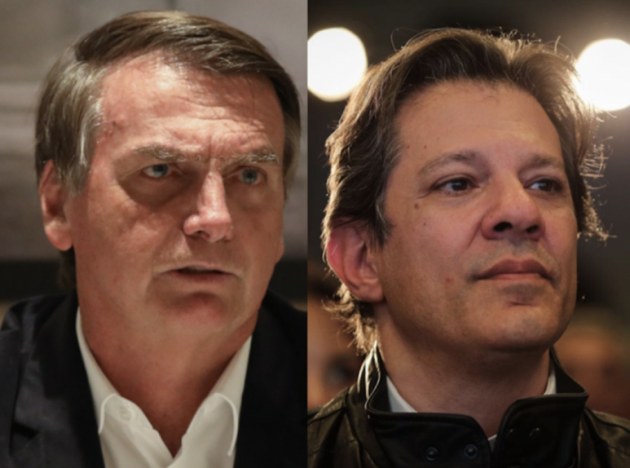 Datafolha: Bolsonaro tem 56% dos votos válidos e Haddad, 44%