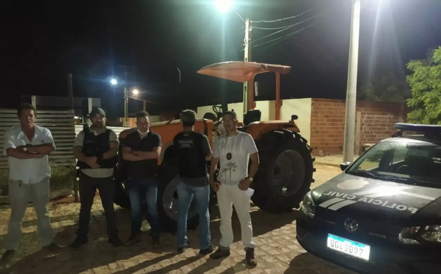 Polícia recupera trator furtado de dentro da Secretaria de Agricultura de Mossoró