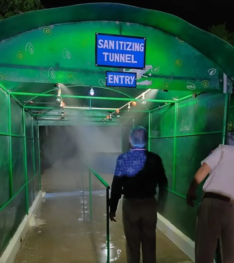 Túneis de desinfecção são utilizados em diversos países e cidades brasileiras