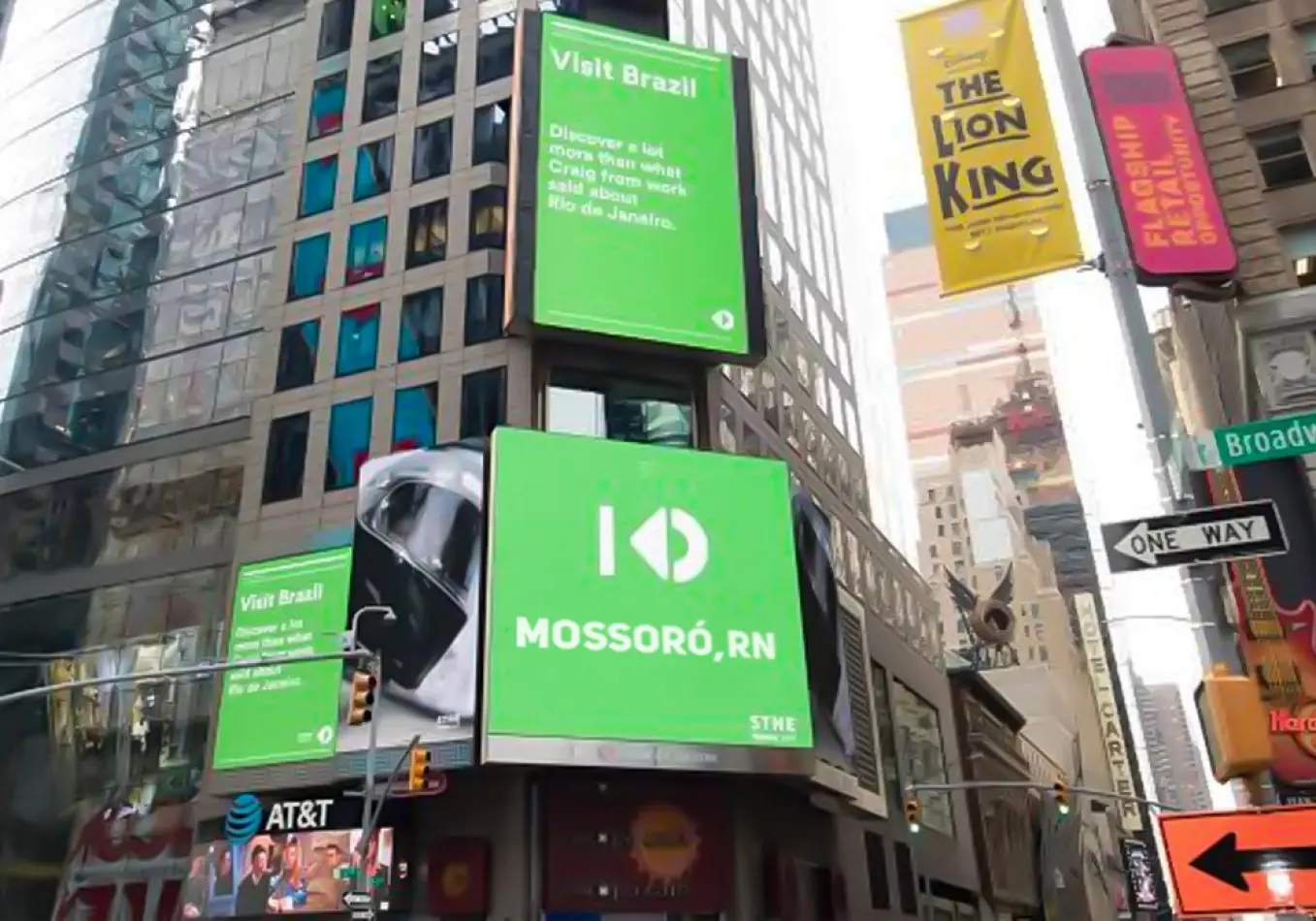 Mossoró é homenageada na Times Square de Nova York