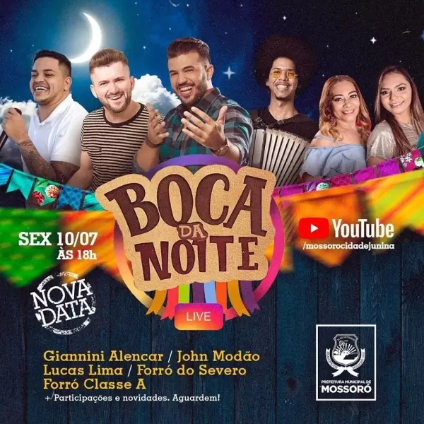 Live do Boca da Noite será transmitida nesta sexta-feira a partir das 18h