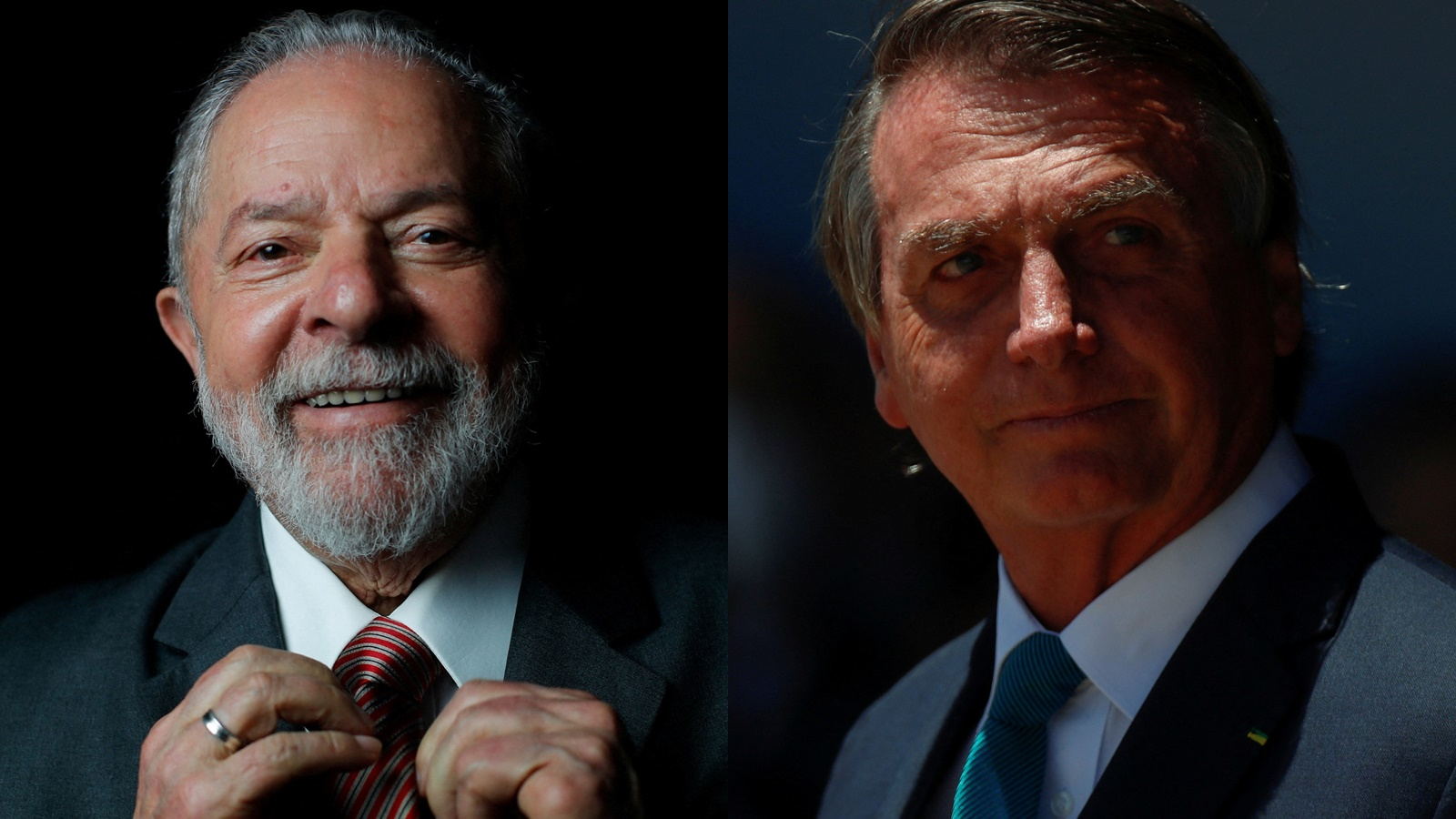 Foto Lula: Amanda Perobelli/Reuters - Foto Bolsonaro: Adriano Machado/Reuters