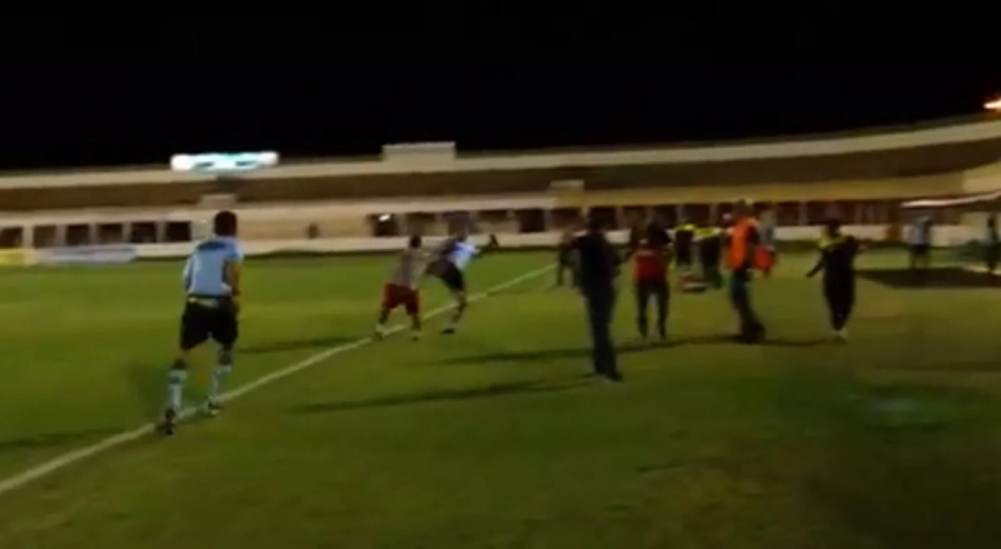 Massagista agride árbitro assistente em jogo do Potiguar em Mossoró