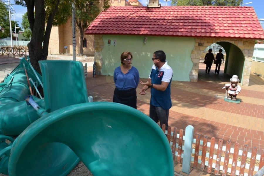Rosalba acompanha mais uma etapa da recuperação do Parque da Criança
