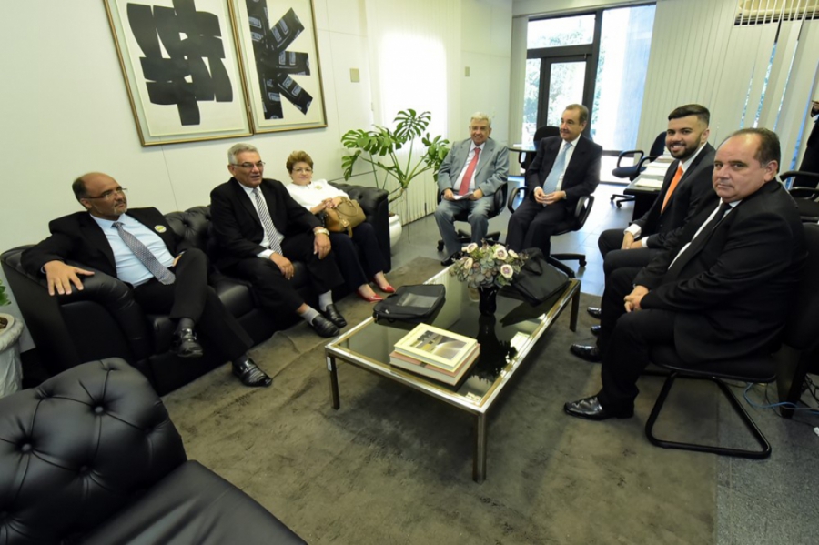 Em Brasília, vereadores se reúnem com senadores em busca de verba para construção de praça