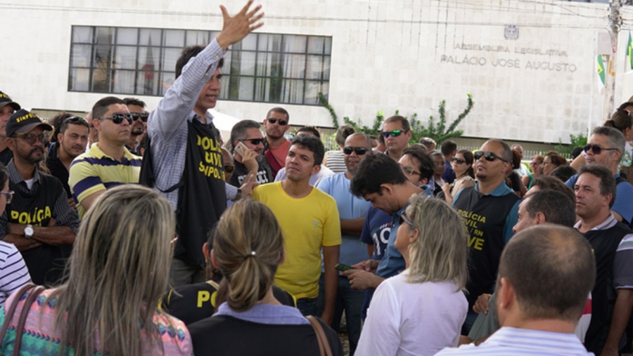 Policiais civis do RN fazem